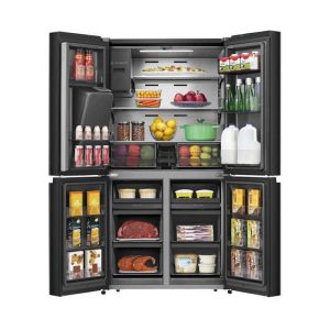 REFRIGERATEUR SMART TECHNOLOGY SIDE BY SIDE 4PORTES DISTRIBUTEUR D'EAU ET GLACON STR-688WIH