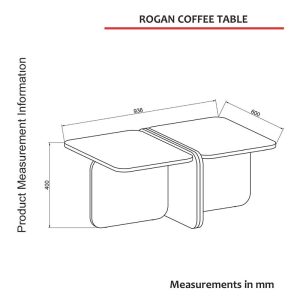 TABLE BASSE ROGAN ORTA SEHPA B104