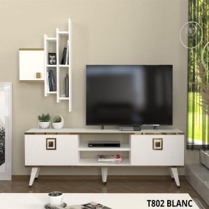 TABLE TELEVISEUR GLOSS UNIT WHITE T802