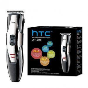 Tondeuse à cheveux électrique étanche pour hommes, kit de tondeuse à barbe, HTC AT-226