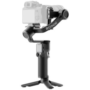 Stabilisateur pour appareil photo - Ecran tactile 1.4" - Charge maximale 2 kg - Bluetooth 5.1/USB-C - Autonomie 10h - Trépied DJI RS 3 Mini