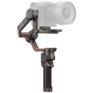 Stabilisateur professionnel pour appareil photo - Ecran tactile OLED 1.8" - Charge maximale 4.5 kg - Bluetooth 5.0/USB-C - Autonomie 12h - Trépied DJI RS 3 Pro