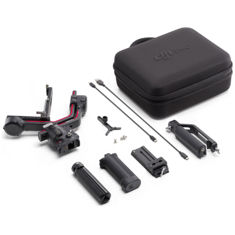 DJI RS 3 Pro-5 Stabilisateur professionnel pour appareil photo - Ecran tactile OLED 1.8" - Charge maximale 4.5 kg - Bluetooth 5.0/USB-C - Autonomie 12h - Trépied DJI RS 3 Pro