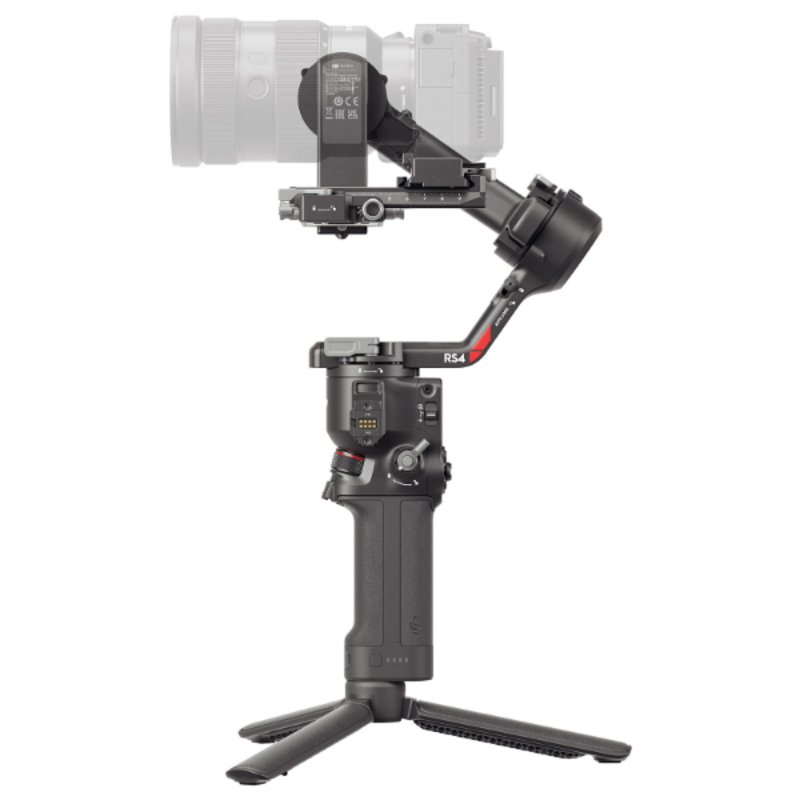 DJI RS4-3 Stabilisateur pour appareil photo - Ecran tactile OLED 1.8" - Charge maximale 3 kg - Bluetooth 5.1/USB-C - Autonomie 12h - Trépied DJI RS 4