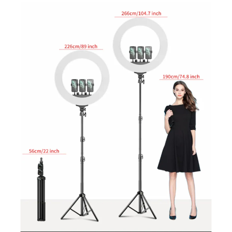 LED RING SELFIE LIGHT M22S -5 Ring Light professionnel Led Dimmable Studio Maquillage M22S