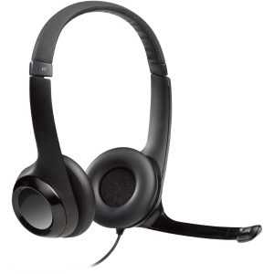 Logitech Casque Ordinateur USB Filaire avec microphone anti-parasite pour PC et MAC Logitech H390