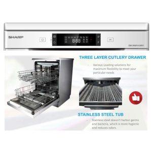 LAVE VAISSELLE SHARP 14COUVERTS BLANC QW MA814WH2 Vente achat Dakar Sénégal