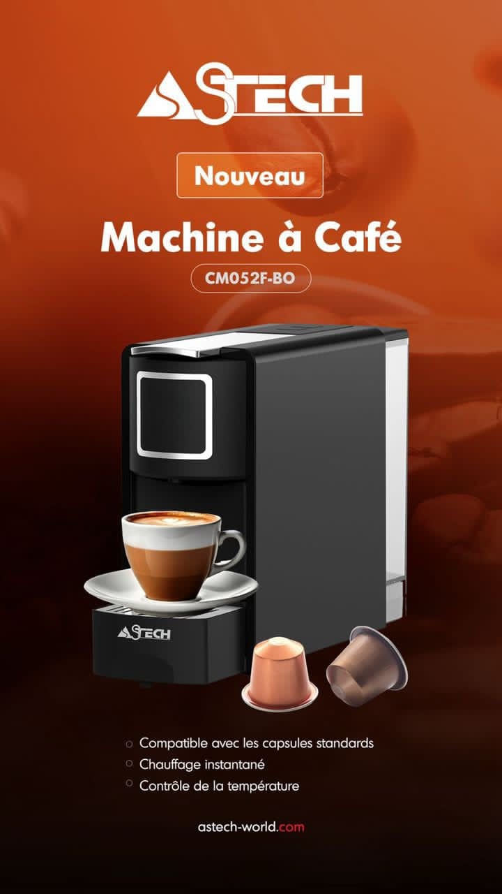 MACHINE A CAFE ASTECH AVEC CAPSULE NESPRESSO CM052FBO MACHINE A CAFE ASTECH AVEC CAPSULE NESPRESSO CM052FBO Vente achat Dakar Sénégal