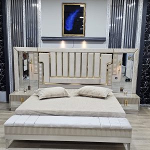 CHAMBRE A COUCHER ARMOIRE 6BATTANTS 6PIECES BEIGE BAMBI Vente achat Dakar Sénégal