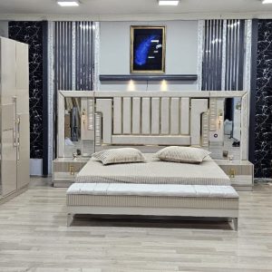 CHAMBRE A COUCHER ARMOIRE 6BATTANTS 6PIECES BEIGE BAMBI Vente achat Dakar Sénégal