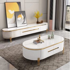 TABLE TELEVISEUR 200X40CM TV6318+ TABLE BASSE 120X60CM BLANC 6318 Vente achat Dakar Sénégal