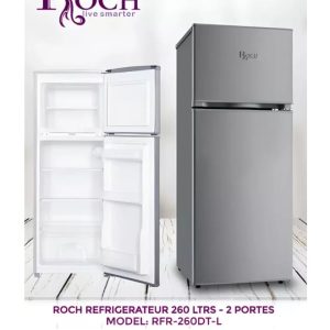 REFRIGERATEUR ROCH 2PORTES 260LITRES GRIS RFR260DTL Vente achat Dakar Sénégal