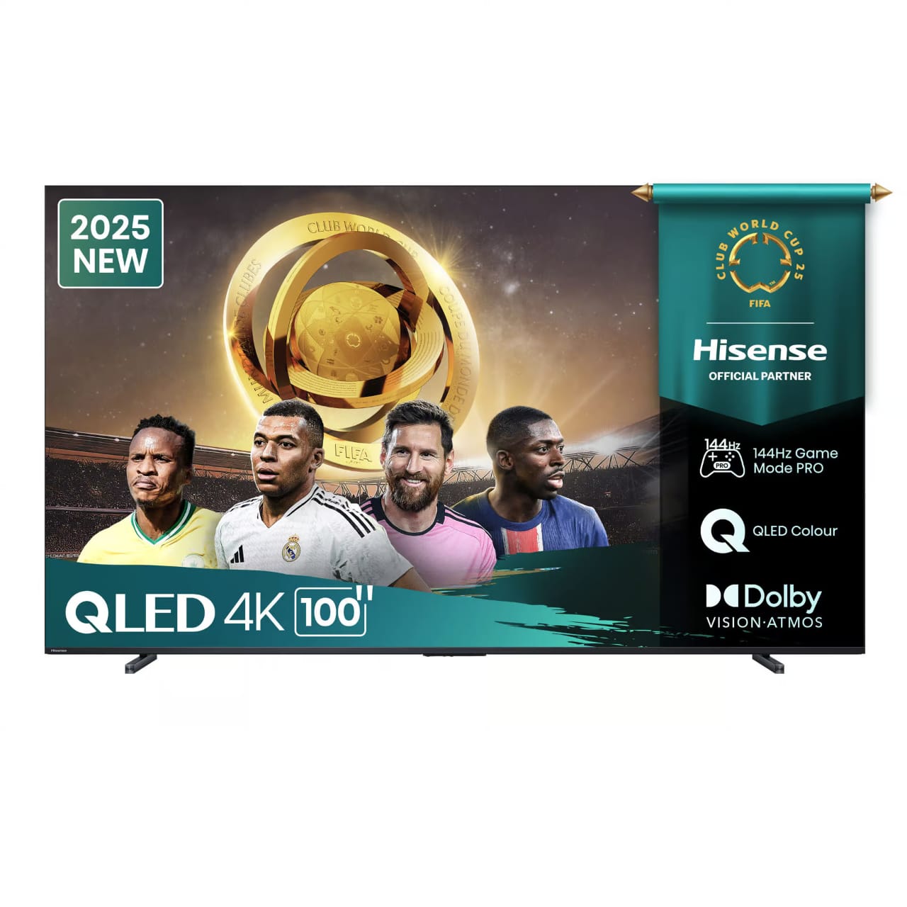TELEVISEUR HISENSE 100" SMART 4K QLED VIDAA QUANTUM DOT 100Q7Q TELEVISEUR HISENSE 100" SMART 4K QLED VIDAA QUANTUM DOT 100Q7Q Vente achat Dakar Sénégal