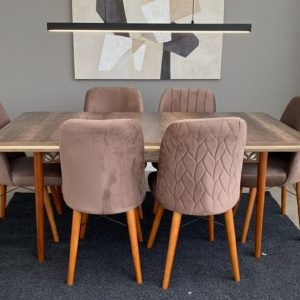 TABLE A MANGER 6PLACES 80X140 BOIS RECTANGULAIRE MARRON BAROK Vente achat Dakar Sénégal