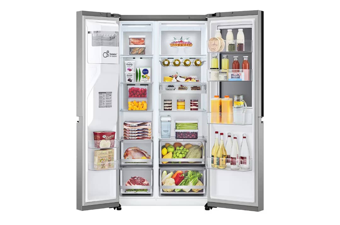 REFRIGERATEUR LG SIDE BY SIDE 4PORTES AVEC FONTAINE GRIS GC-X257CSEW REFRIGERATEUR LG SIDE BY SIDE 4PORTES AVEC FONTAINE GRIS GC-X257CSEW Vente achat Dakar Sénégal