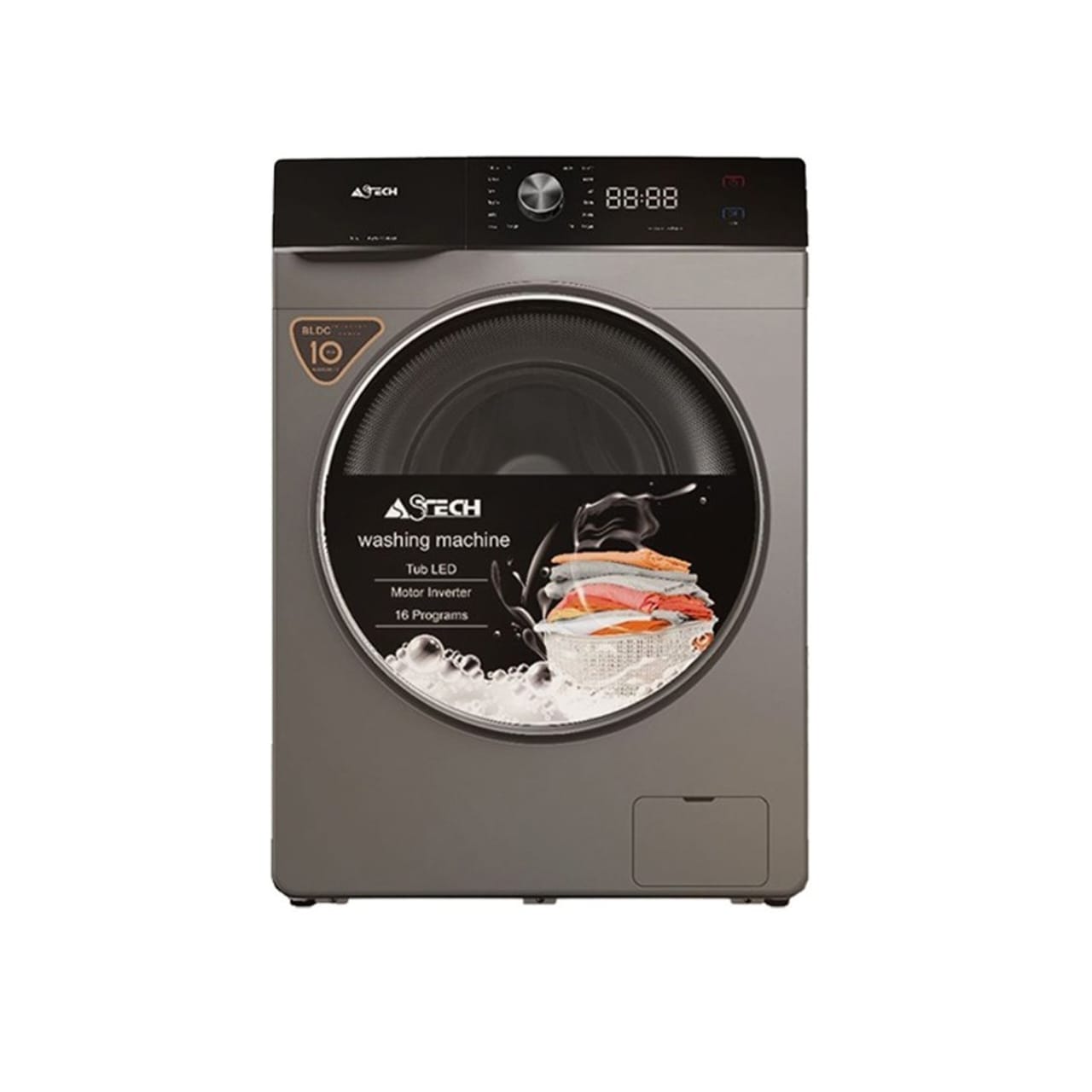 MACHINE A LAVER ASTECH 8KG INVERTER GRIS MLV80BN8INVLC MACHINE A LAVER ASTECH 8KG INVERTER GRIS MLV80BN8INVLC