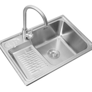 évier de cuisine 6645 en acier inoxydable 304-finition brossée-blanc Vente achat Dakar Sénégal