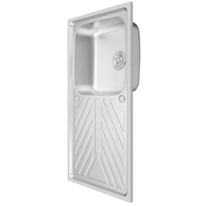 Evier de cuisine 1005B en acier inoxydable-finition sable perlé vente en ligne dakar senegal