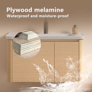 Vente en ligne à Dakar Sénégal meuble de salle de bain D-6090 en fibre de carbone3