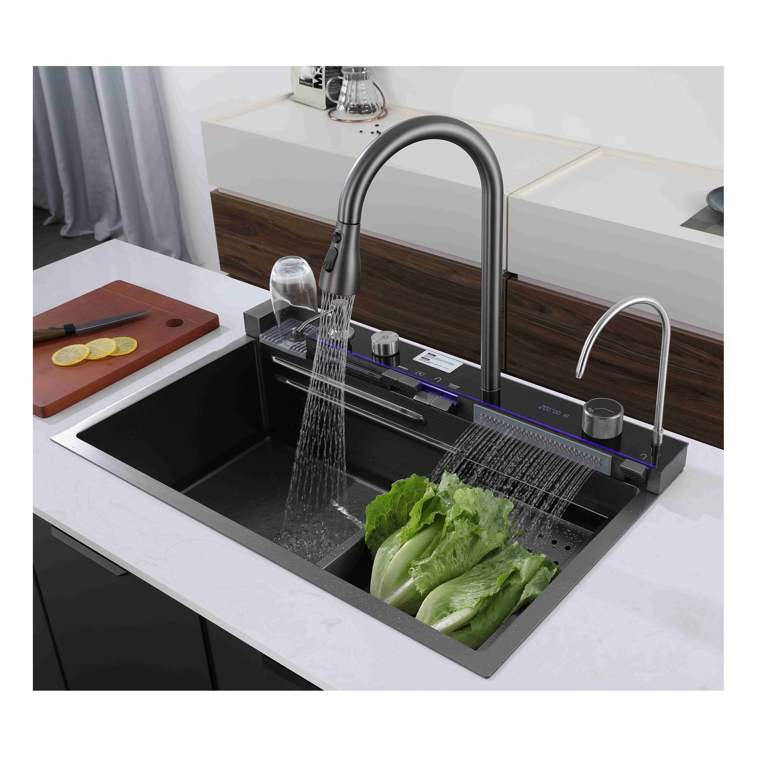 Vente et achat Dakar Sénégal Evier de cuisine 8046B en acier inoxydable 304-coloris noir Vente et achat Dakar Sénégal Evier de cuisine 8046B en acier inoxydable 304-coloris noir