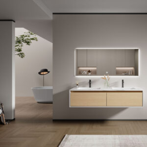 Meuble de salle de bain F-5073 en contreplaqué (plywood) vente en ligne à Dakar Sénégal
