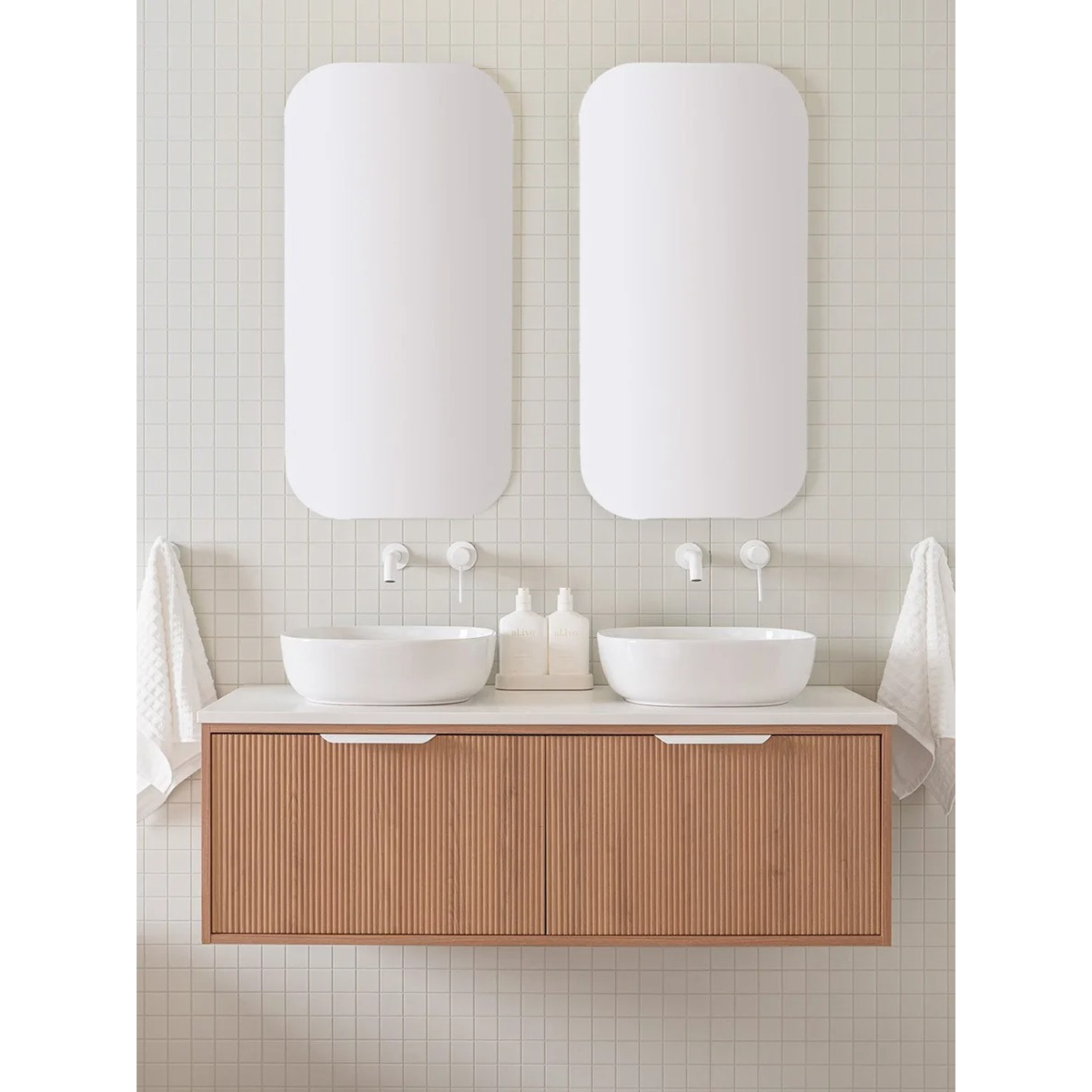 meuble de salle de bain YW55080 en contreplaqué avec deux miroirs LED meuble de salle de bain YW55080 en contreplaqué Vente achat Dakar Sénégal